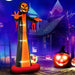 12ft Inflatable Grim Reaper Ghost with Skull and LED Lights - Monsta Online