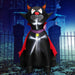 4.7ft Inflatable Halloween Vampire Cat with Red Cloak and LED Lights - Monsta Online