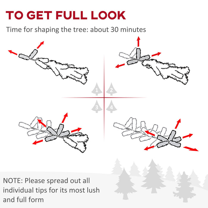 6FT Black Pencil Artificial Christmas Tree — 390 Tips, Unlit, Slim Space - Saving, Plastic Stand - Monsta Online