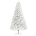 6FT White Artificial Christmas Tree — 1000 Tips, Unlit, Auto - Open Hinged, Wide Full Shape, Steel Base - Monsta Online