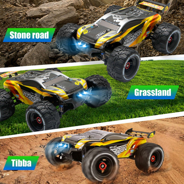 Red Horizon: 1:16 High - Speed 47MPH+ RC Monster Truck with Dual Rechargeable Batteries - Monsta Online