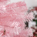 6FT Pink Pencil Artificial Christmas Tree — 618 Tips, Unlit, Auto - Open, Space - Saving, Steel Base - Monsta Online