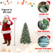 5FT Artificial Christmas Tree — Snow - Tipped, 1131 Tips, Berries & Pine Cones, Hinged, Metal Stand - Monsta Online