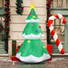 6.9FT Prelit Inflatable Christmas Tree with Star Topper and LED Lights - Outdoor Christmas Decoration - Monsta Online