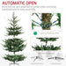 9FT Full Artificial Christmas Tree — 1939 Tips, Unlit, Auto - Open Hinged, Nordic Pine, Steel Base - Monsta Online