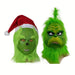 Halloween Green Monster Santa Mask – Cosplay Suit with Mask & Gloves - Monsta Online