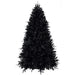 8FT Pre - Lit Black Artificial Christmas Tree — 600 White LED, 2486 Tips, PE+PVC, Hinged, Metal Stand - Monsta Online