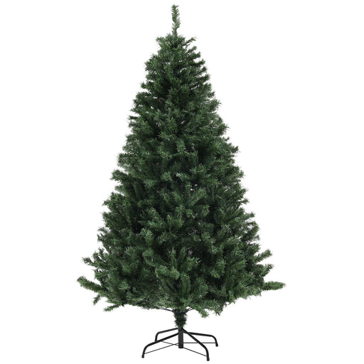 6FT Artificial Christmas Tree — 1000 Tips, Unlit, Auto - Open, Full Wide Shape, Steel Base - Monsta Online