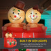 6FT Prelit Inflatable Gingerbread Couple in Hot Cocoa Mug with LED Lights - Outdoor Christmas Decoration - Monsta Online