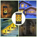 Solar Outdoor Flickering Flame Wall Lights - Waterproof 96 LEDs with Auto On/Off Feature - Monsta Online