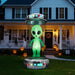 8.2FT Halloween Inflatable UFO with Alien and RGB LED Lights - Monsta Online