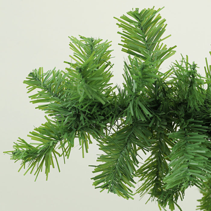 6FT Whimsical Bendable Pencil Artificial Christmas Tree — 400 Tips, Curled Top, Unlit, Metal Base - Monsta Online