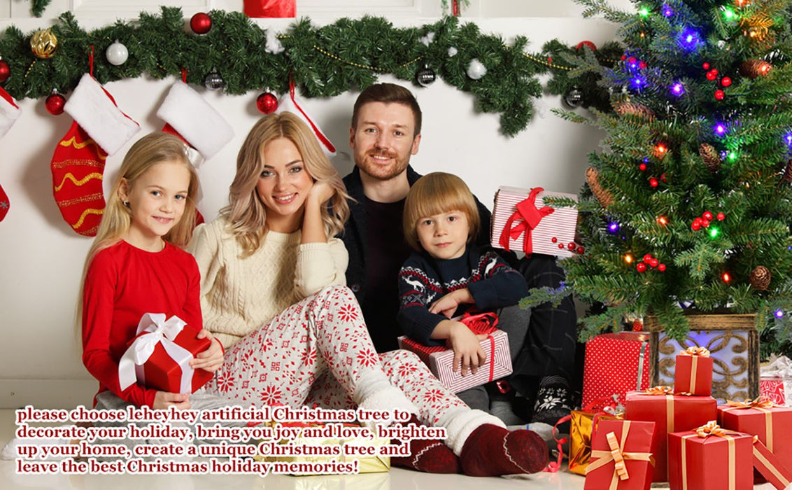 4FT Pre - Lit Artificial Christmas Tree — 100 Multi - Color LED, Glitter Light - Up Base, Berries & Pine Cones - Monsta Online