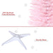 5FT Pink Pencil Artificial Christmas Tree — 294 Tips, Unlit, Slim Space - Saving, Realistic, Plastic Base - Monsta Online