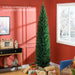 8FT Pencil Artificial Christmas Tree — 618 Tips, Unlit, Slim Space - Saving, Realistic, Plastic Base - Monsta Online