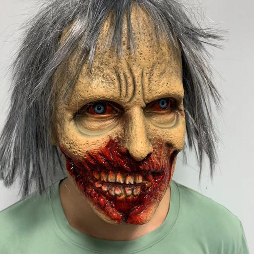 Halloween Scary Zombie Latex Mask – Horror Full Head Costume Prop - Monsta Online