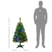 4FT Pre - Lit Artificial Christmas Tree — 100 LEDs, 208 Tips, Auto - Open, 3 Light Modes, Warm White or Multi - Color - Monsta Online