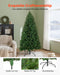4FT Pre - Lit Artificial Christmas Tree — 539 Tips, 120 Warm White LEDs, 8 Modes, Metal Base - Monsta Online