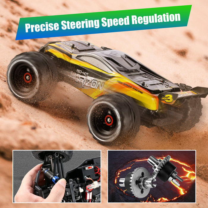 Red Horizon: 1:16 High - Speed 47MPH+ RC Monster Truck with Dual Rechargeable Batteries - Monsta Online