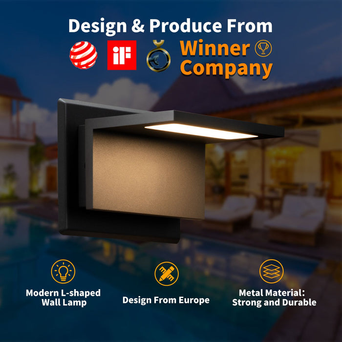 Modern Outdoor LED Wall Sconce Light for Porch and Entrance - Monsta Online
