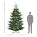 9FT Full Artificial Christmas Tree — 1939 Tips, Unlit, Auto - Open Hinged, Nordic Pine, Steel Base - Monsta Online