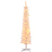 6FT White Pencil Pre - Lit Artificial Christmas Tree — 200 Multi - Color LEDs, 360 Tips, 8 Light Modes, Steel Base - Monsta Online