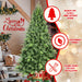 7.5FT Artificial Christmas Tree — 2155 Tips, PE+PVC, Full Shape, Hinged, Metal Stand - Monsta Online