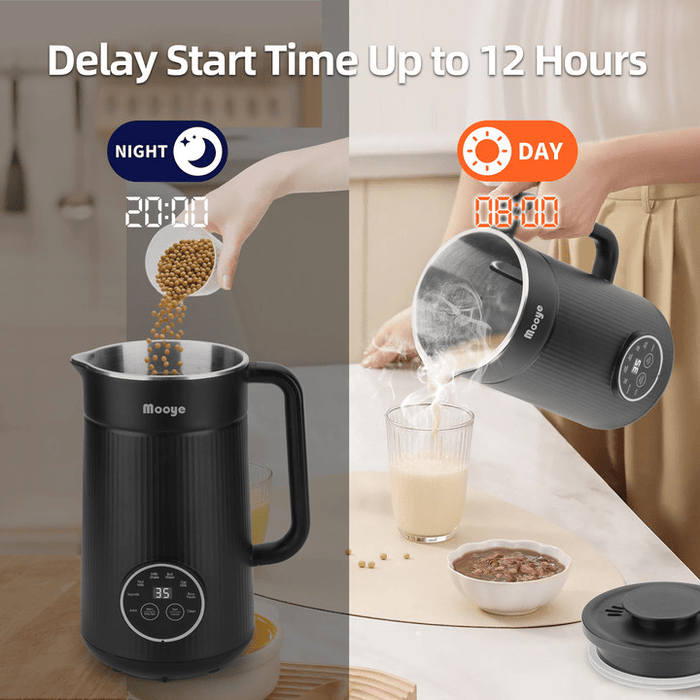 Versatile 8 in 1 Nut Milk Maker 35oz with Keep Warm and Delay Start - Monsta Online