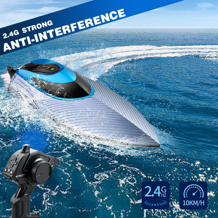 JetBlade: High - Speed 30MPH Remote Control SpeedBoat With Dual Batteries for Kids Adults - Monsta Online