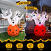 5.9FT Halloween Inflatable Pumpkin Ghost with LED Lights - Monsta Online