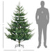 6FT Nordic Pine Artificial Christmas Tree — 795 Tips, Auto - Open Hinged, Unlit, Wide Steel Base - Monsta Online