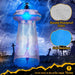 8.8FT Halloween Inflatable UFO with Built - in LED Lights and Stand Inside Design - Monsta Online