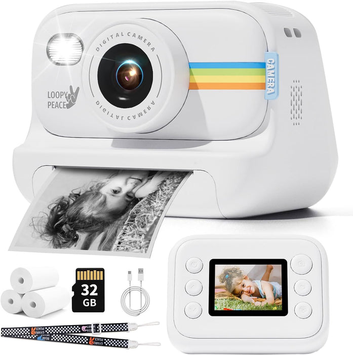 Fun Instant Camera for Kids with B&W Instant Printing and 1080P Video Recording - Monsta Online