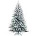 7FT Snow Flocked Artificial Christmas Tree — 1401 Tips, Auto - Open Hinged, Metal Stand - Monsta Online