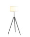 Versatile 64" to 47" Adjustable Tripod Floor Lamp with Chrome Finish - Monsta Online