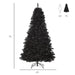 7FT Black Pencil Artificial Christmas Tree — 1346 Tips, Unlit, Auto - Open, Slim Space - Saving, Metal Base - Monsta Online