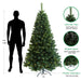 6ft Pre - Lit Artificial Christmas Tree with 300 LED Lights and Metal Stand - Monsta Online
