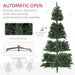 9FT Artificial Christmas Tree — 2132 Tips, Auto - Open Hinged, Full Shape, Steel Base, Unlit - Monsta Online