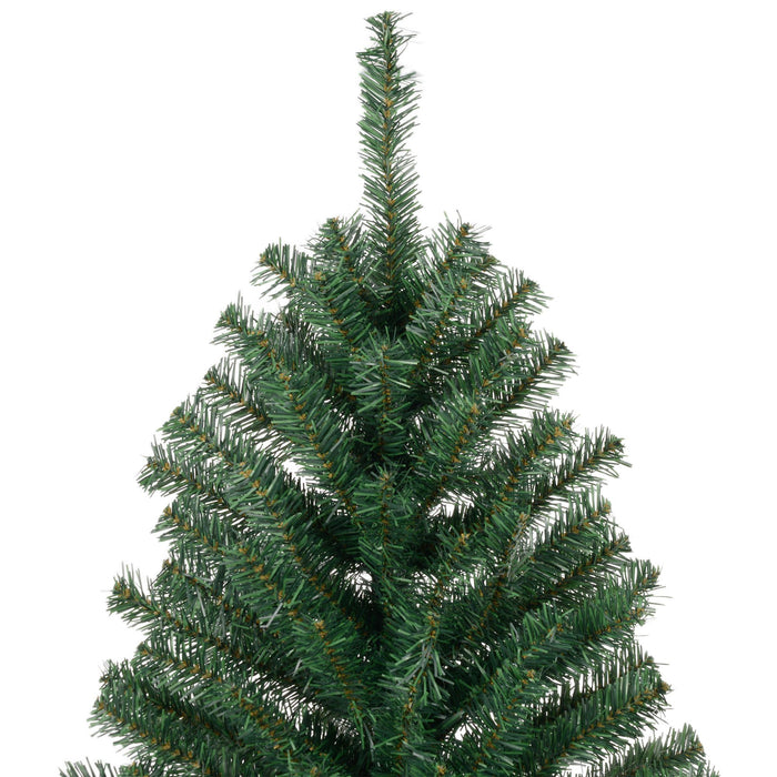 8FT Slim Pencil Artificial Christmas Tree — 1168 Tips, Unlit, Space - Saving, Green, Metal Base - Monsta Online