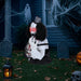 2.4ft Halloween Animatronic Clown – Sound - Activated Jumping with Creepy Sounds and Glowing Eyes - Monsta Online