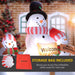 6.1FT Prelit Inflatable Three Snowmen with Signs and LED Lights - Outdoor Christmas Decoration - Monsta Online
