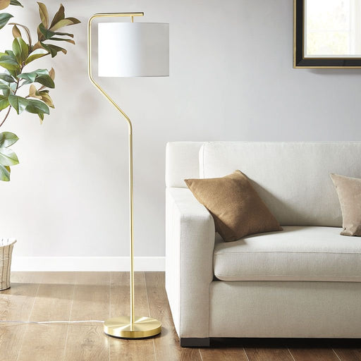 Sleek Angular Arched Floor Lamp - Versatile Metal Light for Home Decor - Monsta Online