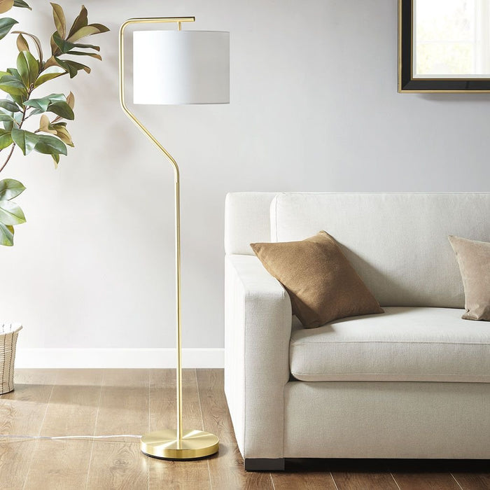 Sleek Angular Arched Floor Lamp - Versatile Metal Light for Home Decor - Monsta Online