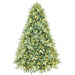 8FT Pre - Lit Blue - Green Artificial Christmas Tree — 900 Warm LED, 3308 Tips, Hinged, Metal Stand - Monsta Online