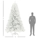 9FT White Artificial Christmas Tree — 2132 Tips, Unlit, Auto - Open, Wide Full Shape, Steel Base - Monsta Online
