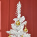 6FT White Pencil Artificial Christmas Tree — 390 Tips, Unlit, Slim Full Appearance, Plastic Base - Monsta Online