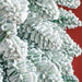 8FT Snow Flocked Pencil Artificial Christmas Tree — 603 Tips, Unlit, Slim Space - Saving, Metal Base - Monsta Online
