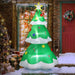 6.9FT Prelit Inflatable Christmas Tree with Star Topper and LED Lights - Outdoor Christmas Decoration - Monsta Online