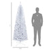 7FT White Pencil Artificial Christmas Tree — 818 Tips, Unlit, Auto - Open, Space - Saving, Steel Base - Monsta Online