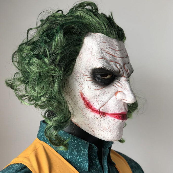 Halloween Horror Joker Mask – Scary Creepy Clown Latex Cosplay Costume Prop - Monsta Online